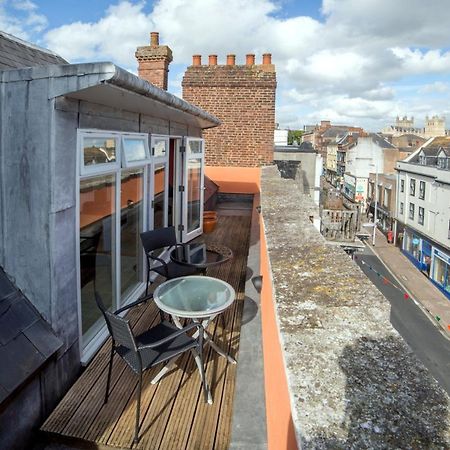 Stunning Central Exeter Apartment With Balcony And Fantastic View Eksteriør bilde