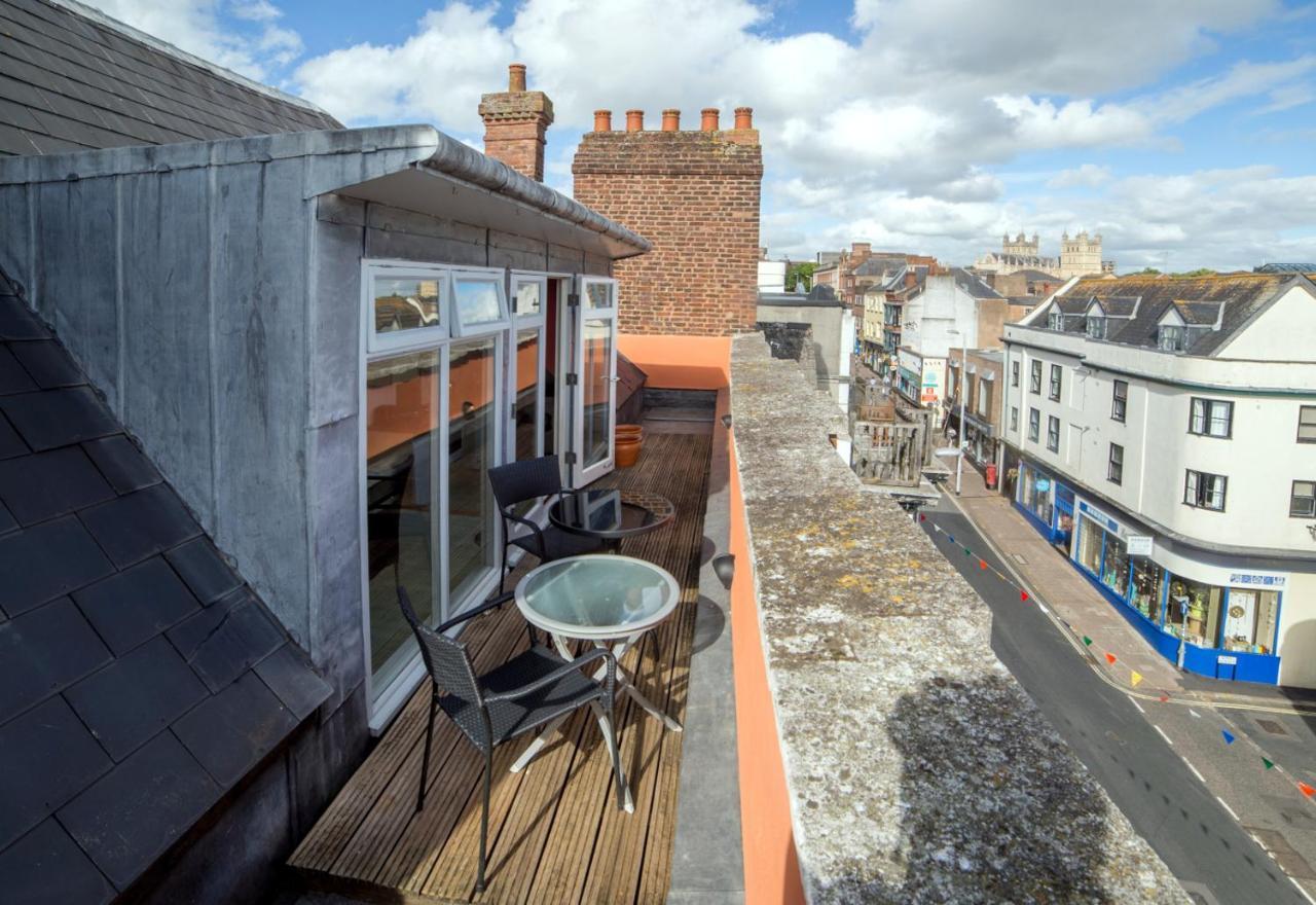 Stunning Central Exeter Apartment With Balcony And Fantastic View Eksteriør bilde